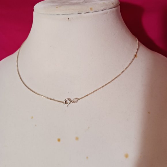 90s Vintage Sterling Silver and Rose Quartz Pendant Necklace - Picture 5 of 11